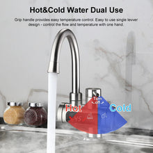 Instant Electric Water Heater 3300W EU Plug Under Sink 220V Kitchen Bathroom Tankless Hot Water Faucet Heater 360° Rotatable