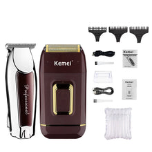 Kemei Portable Hair Clipper USB Charging Rechargeable Electric Shaver Beard Trimmer Hair Cutting Machine Kit KM-9163 KM-2031