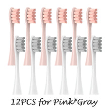 12PCS Vacuum Sealed Packed Replacement Brush Heads for Oclean X PRO/ Z1/ F1/ One/ Air 2 /SE Soft DuPont Deep Cleaning Nozzles