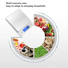 Báscula de cocina digital portátil de 3000g/0.1g con pantalla LCD, pesaje en gramos y onzas, utilizada para cocina, joyería y alimentos