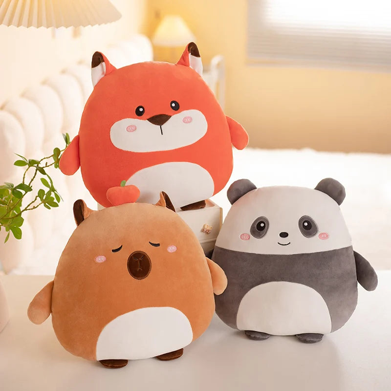 40cm Cuddly Squishy Penguin Pig Rabbit Panda Crab Kawaii Zoo Animal Plush Pillow Soft Plushie Peluche Doll Kids Birthday Gift