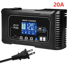 HTRC 20A/25A Car Battery Charger High Power Smart Charger for Lithium LiFePO4 AGM GEL Lead-acid Battery 12V 24V Charger for Car