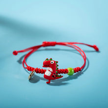 Cartoon Multicolor Dinosaur Hand Knitted Bracelet Children's Favorite Gift Wholesale Dropshipping #82592