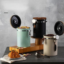 Coffee Container Storage Canister Set Stainless Steel Airtight Coffee Jar Canister With Scoop For Coffee Beans Tea Storage Tank