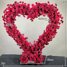 Red Heart-Shaped Artificial Rose Arrangement for Wedding and Proposal Decor - image 11