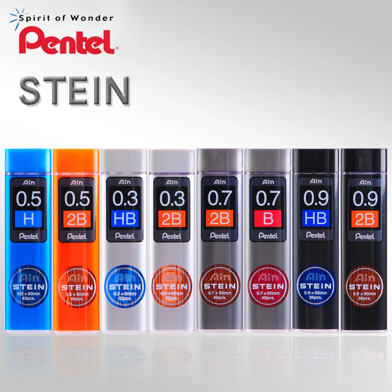 1 unidad de minas Pentel C275 STEIN antiroturas para portaminas de dibujo manga, especial para bocetos de estudiantes 0,2/0,3/0,5/0,7/0,9 mm
