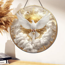 Round Wooden Bird Wall Plaque, 20cm Vintage Print for Home and Garden Decor - image 3
