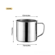 Vaso de acero inoxidable, taza de café portátil, taza de camping, taza de viaje, taza de metal para café, vaso para beber agua, taza para té con leche, vaso térmico, taza para agua