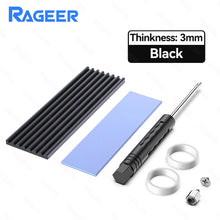 RAGEER M.2 Solid State Drive Heat Sink Aluminum Alloy M.2 2280 SSD Cooler with Thermal Pad，for 2280 Drives