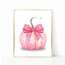 Vintage Floral Pumpkin Canvas Poster, Pink Autumn Halloween Wall Art Print - image 10
