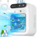 USB Desktop Humidifier Fan Water Tank Mini Air Cooler Portable Cooling Device 1800mAh Lithium Battery Low Voltage Operation Fan