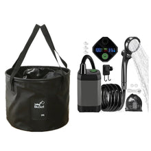 Portable Camping Shower Equipment 6000mAh Rechargeable LED Display Screen Outdoor Simple Electric Mobile Shower Set