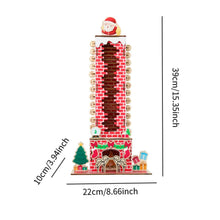 Christmas Advent Calendar Wooden Desktop Christmas Ornament for Home Holiday Party Living Room Decors calendario de adviento