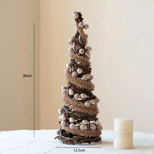 40cm Artificial Small Christmas Tree Decorative for Home Party Table Centerpiece Desktop Ornaments Gifts Home Fireplace Decor