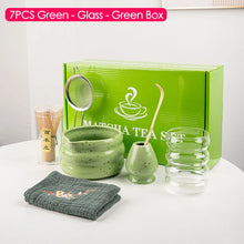 4/6/7PCS Japanese Matcha Set with Ceramic Bowl Bamboo Matcha Whisk and Tea Scoop for DIY Tea-making Tools Accessories
