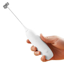 1 pieza de espumador de leche eléctrico manual de acero inoxidable, batidor para crema (no requiere pilas AA), espumador para café y bebidas, regalo ideal