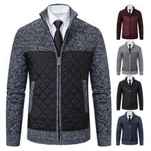 Autumn Winter Sweater Men's Loose Cardigan 2023 New Cold Cold High Neck Jumpers Patchworked Windbreaker Causal Jackets