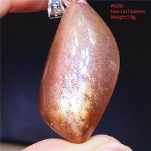 Natural Red Green Strawberry Quartz Arusha Orange Sunstone Pendant Necklace Women Men Jewelry Flash Fashion Stone Beads AAAAAA