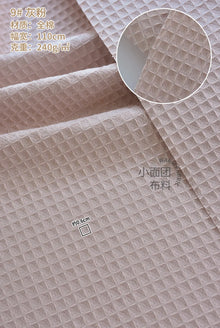 110x50cm High Quality Cotton Waffle Thick Fabric for Hotel Bathrobe Pajamas Absorbent Breathable DIY Home Textile Sewing Cloth