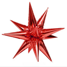 8/10/12Pcs Silver Gold Rose Red Blue Star Starburst Foil Balloons Cone Foil Balloons Birthday Wedding Christmas  Party Decor