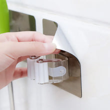 Adhesive Multi-Purpose Hooks Kitchen Bathroom Wall Mounted Mop Organizer Holder Brush Broom Organizer Holder Strong Hanger