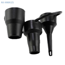 Adaptador de boquilla para inflador de aire, boquillas de repuesto para bomba, 3 tamaños, color negro