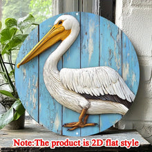 Round Wooden Bird Wall Plaque, 20cm Vintage Print for Home and Garden Decor - image 13