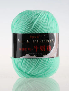 1Pc 50g Milk Cotton Knitting Yarn Crochet Yarn Hand Knitted Line DIY Knit Sweater Scarf Hat sock blanket amigurumi threads 120M