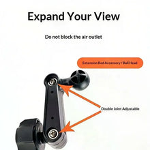 Modification Accessories 17mm Universal Ball Head Car Phone Holder Extension Rod Air Outlet Display Adapter Extension Arm