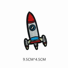 UFO Alien Rocket Space Patch for Clothing Punk Embroidered Patches On Clothes DIY Parches Applique