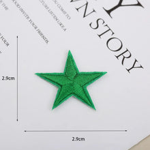 1pcs Small Star Embroidery Patches For Clothing Jeans Hat Iron on Sticker Love Appliques Stripes Garment Sewing Supplies