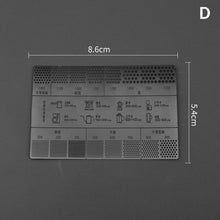 1Pc Coffee Powder Grinder Thickness Comparison Card Grinding Reference Scale Accurate Measurement Coffee Accessories