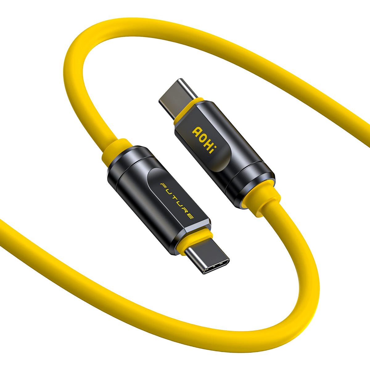 AOHI THE FUTURE  Adonis USB4 2.0  Type C Cable 240W Fast Charging 3.3FT (120Gbps/ 8K/ PD3.1) For MacBook For iPad