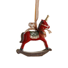Vintage Hand-Painted Resin Christmas Ornament, Bear, Bell, Tree and Pegasus - image 21