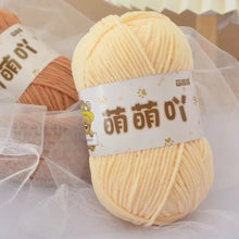 50g/Pc Chenille Yarn Matte Crocheting Doll bag Thread Handmade Crochet Knitted Material Small Ice Stripe line knit sweater hat