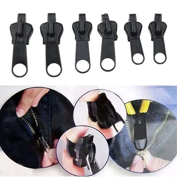 6/12/24pcs, universal design and various sizes of instant zipper repair kit, DIY sewing zipper repair kit, zipper replacement