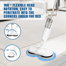 Cordless Electric Mop | Dual Spinning Scrubber Hard Floor USB Charging w/4 Pads, 200ml water tank ,Suitable for cleaning various surfaces, suitable for wood, tiles, ceramics, glass and other surfaces.