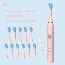 Sonic Electric Toothbrush Cleaning Brush For Adult Automatic Rechargeable Soft Hair Waterproof Ultrasonic Tooth Brush 4 heads