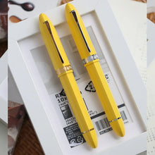 Pluma estilográfica de resina con émbolo triangular Majohn V60, punta EF/F, pluma de escritura, suministros de papelería para escuela, oficina y negocios, pluma de regalo