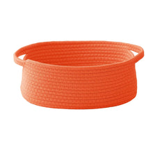 1pcs Woven Basket,Small Rope Storage Bin with Handles & Ribbon Bag, Organizer for Shelves Closets,Gift Basket Empty for Birthday