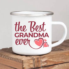 Mothers Day Gift For Grandmother  Worlds Best Grandma coffee mug Grandma drink enamel mugs Granny Grandmother Birthday Gifts