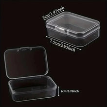 30 Square PP Plastic Storage Boxes with Lids - 2-5inch Semi-Transparent Organizing Containers, Suitable for Jewelry