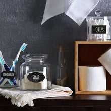 5 Sheets Chalkboard Labels Stickers Waterproof Reusable Blackboard Stickers Chalk Labels for Mason Jars Storage Bins Bottles