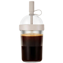 1/2/3pcs Coffee Cup With Lid Reusable 17oz Drink Mug Cold Drink Tumbler Transparent Straw Cup Tea Milk Mug For Home Office Gym