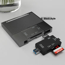 7-in-1 USB 2.0 Card Reader Storage Box with SD, TF, SIM Slots and Type-C Adapter - image 8