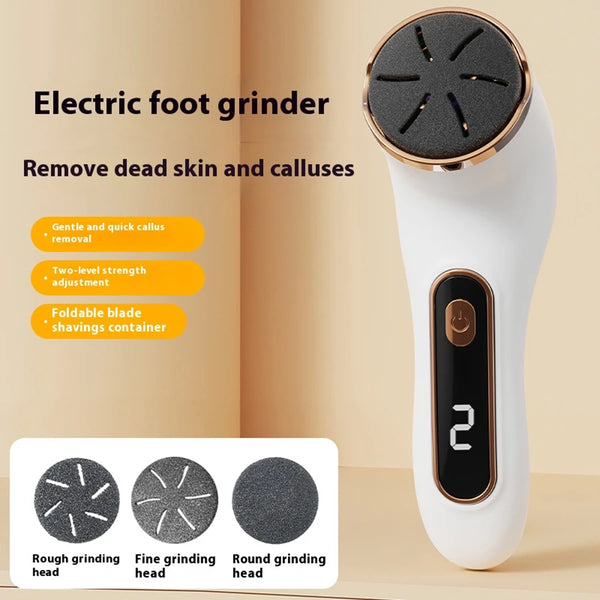 Electric foot grinder, home automatic foot grinder for removing dead skin, removing calluses, beautifying feet and repairing fee