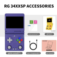 Anbernic RG34XXSP 3.4-Inch IPS Linux 64-bit Game Console H700 Quad-Core 1GB Retro Game Player HD-Connect To TV RG 34XXSP 3300mAH