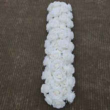 Luxury  Rose Flower Row Runner Arrangement White Wedding Backdrop Circular arch Decor Floral With Frame Event Banquet Party Prop