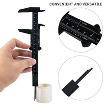 New 1PC Plastic Vernier Caliper Digital Display Caliper Mini Text Play Caliper Student Vernier Ruler 0 to 150mm Measuring Tool