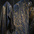 Heavy Texture Raised Vein Gold Jacquard Fabric Texture Green-Gold Plated Embossed Designer Fabric Skirt Cheongsam Dress Hanfu